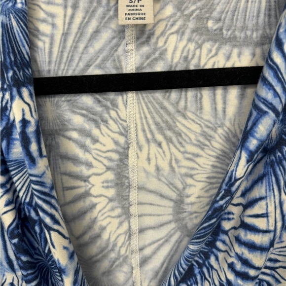 Tommy Hilfiger Blue Sunflower sleeveless Midi Wrap Dress Size Small P - Picture 6 of 6